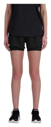 Short 2-en-1 New Balance RC 3in Noir Femme