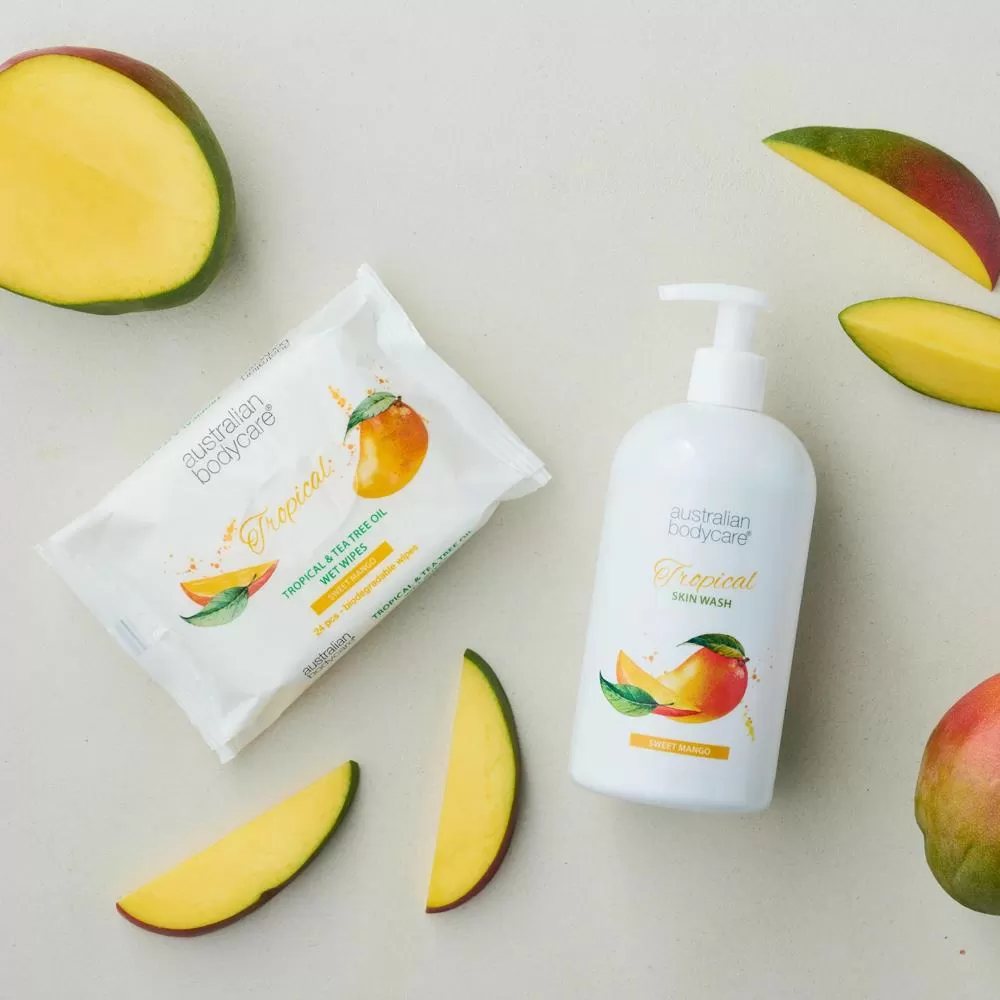 Australian Bodycare Tropical Wet Wipes - 24 stk.