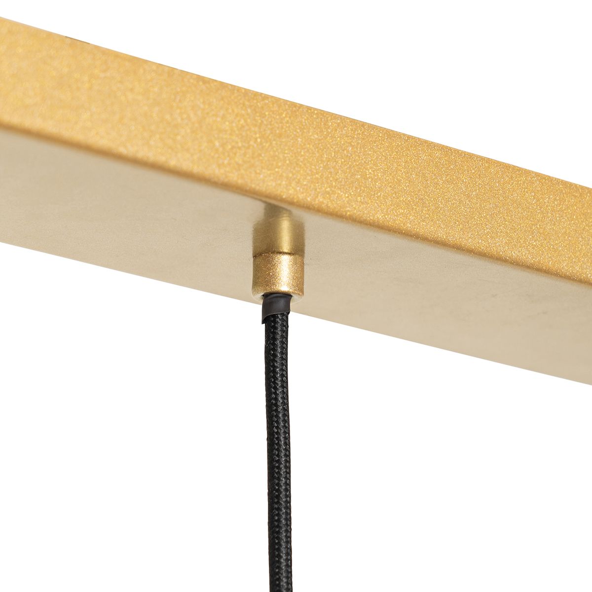 Art deco hanglamp goud met wit glas 3-lichts - Isabella