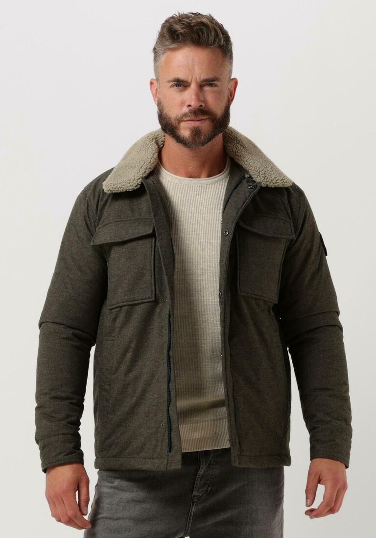 DSTREZZED groene dstrezzed jack carpenter wool lt. melange