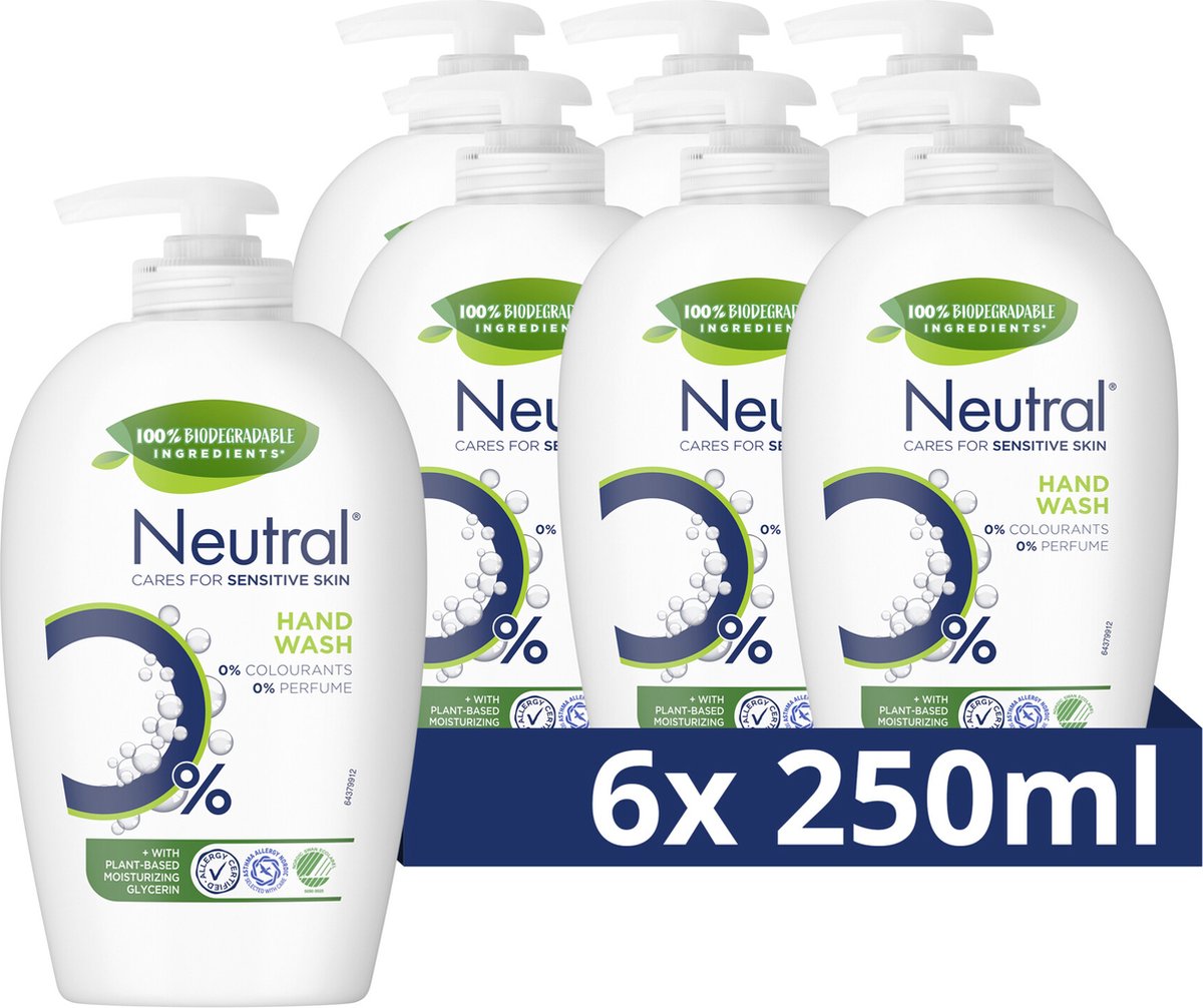 6x Neutral Handwash Sensitive Skin (250 ml)