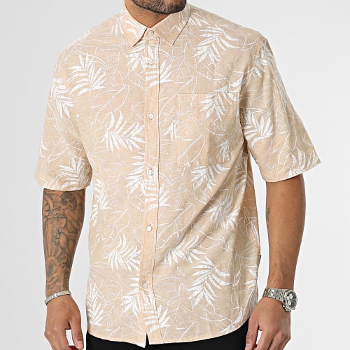 Chemise Manches Courtes 1037040-XX-12 Beige Floral