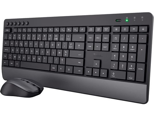 TRUST - Clavier souris sans fil Trezo Comfort Wireless FR - 24534