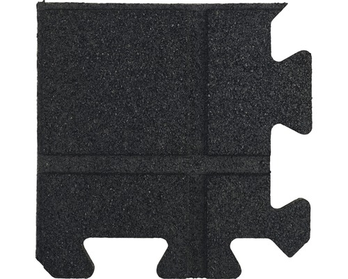 Valbeveiligingsmat puzzelhoek 27x27x2,5 cm zwart