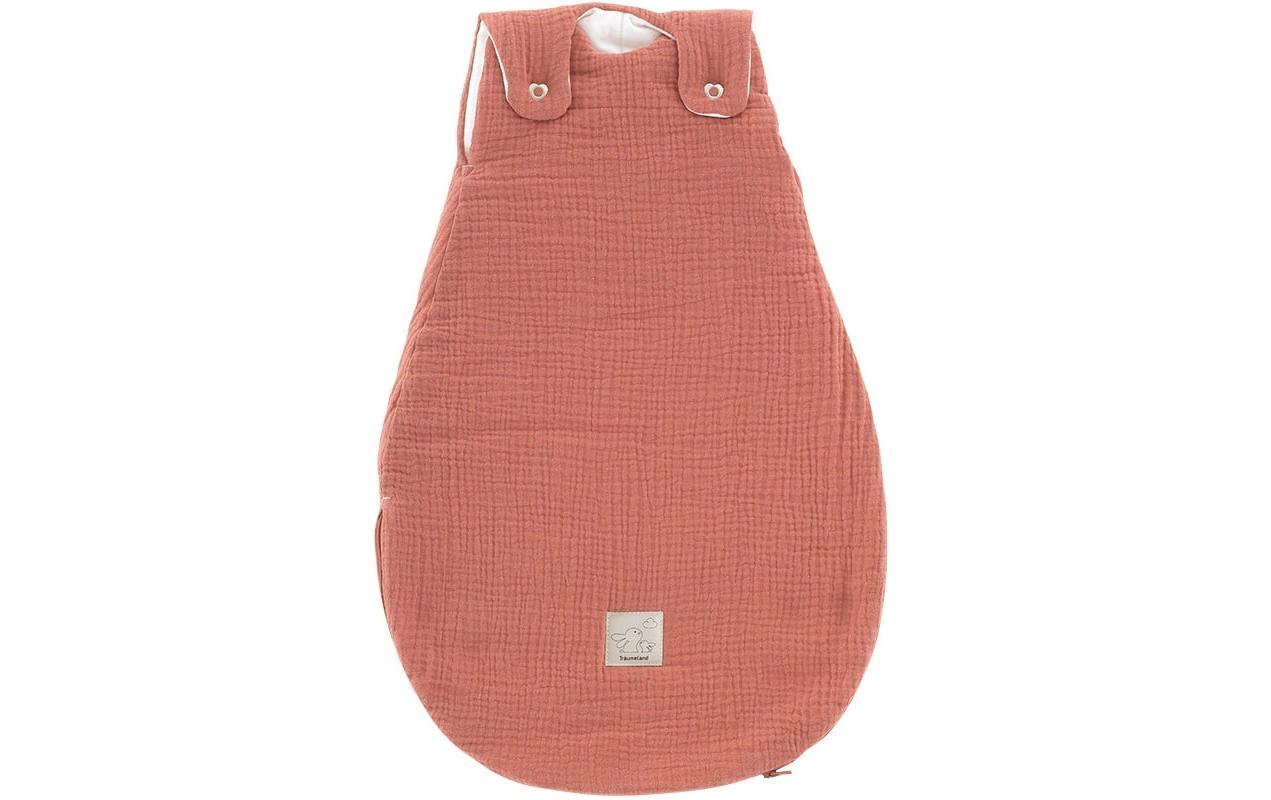 Baby-Ganzjahresschlafsack aprikose 56/62Hochwertiger Babyschlafsack aus Baumwollmusselin