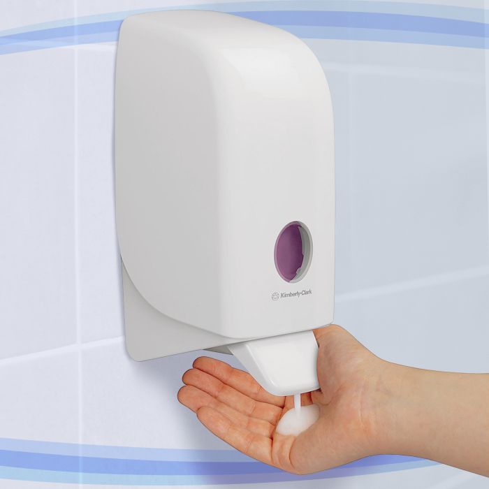 Dispenser zeep 6948 Kimberly Clark Aquarius Handreiniger Dispenser 1 liter wit (6948)
