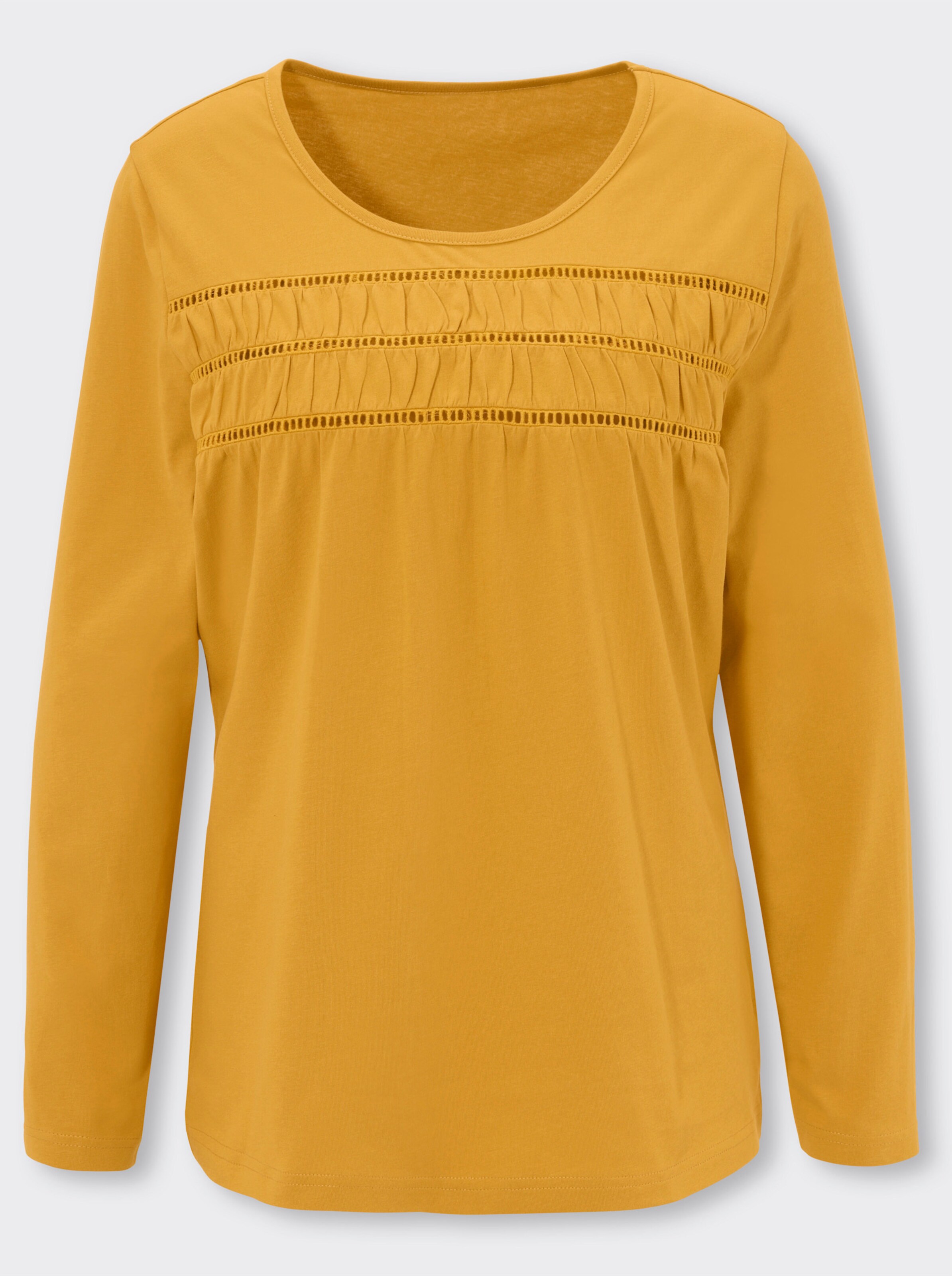 Langarmshirt mit Raffungen