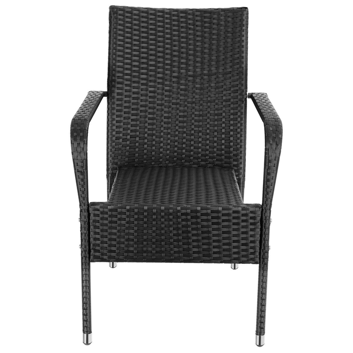 Rotan stoel tectake Girona, duurzaam, 58 x 67 x 90 cm, draagvermogen 120 kg