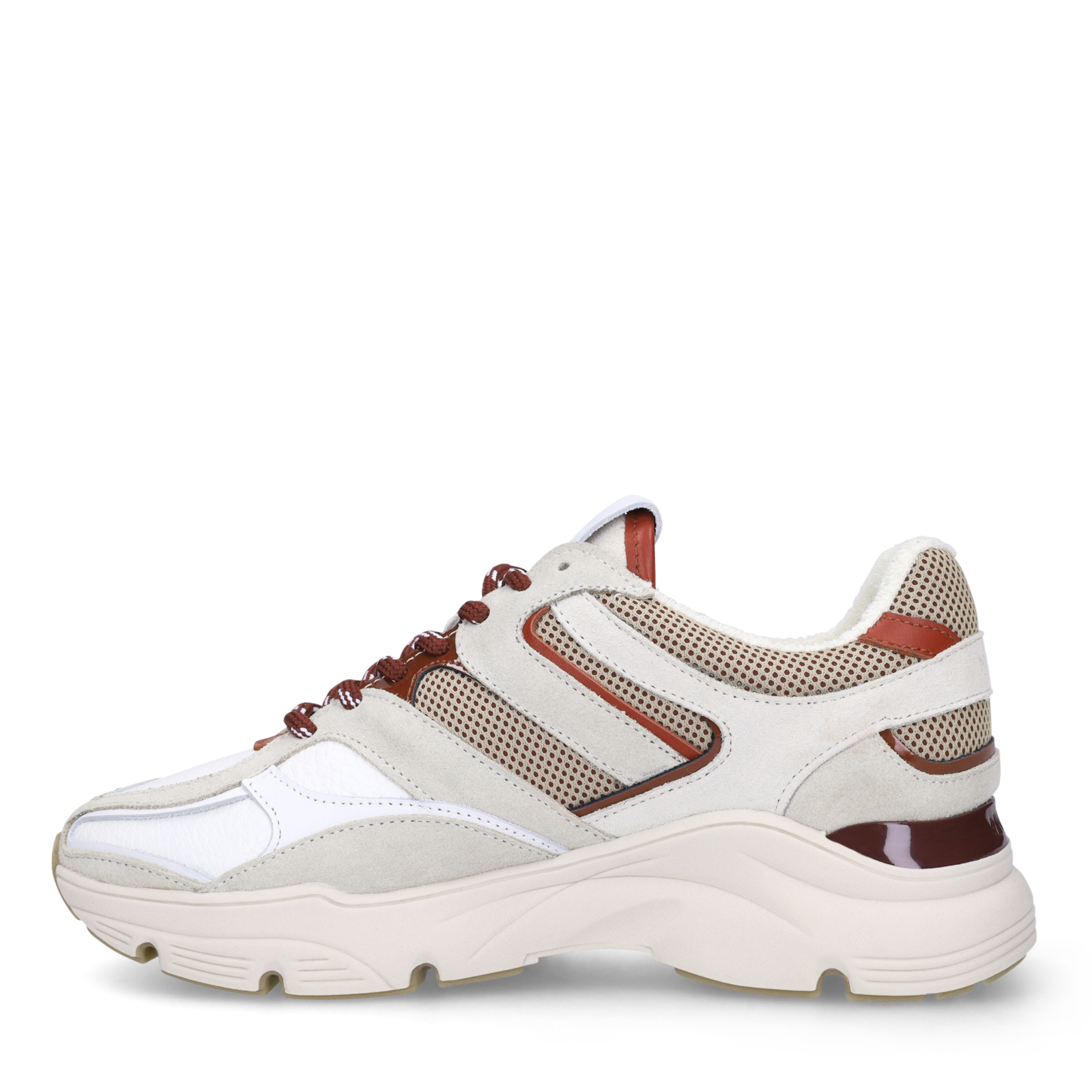 Grijze suède sneakers