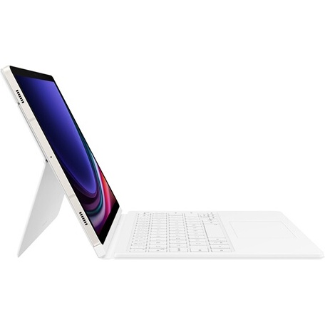 Housse Tablette Samsung Book Cover Keyboard pour Galaxy Tab S10FE / Tab S9 / Tab S9FE - Blanc