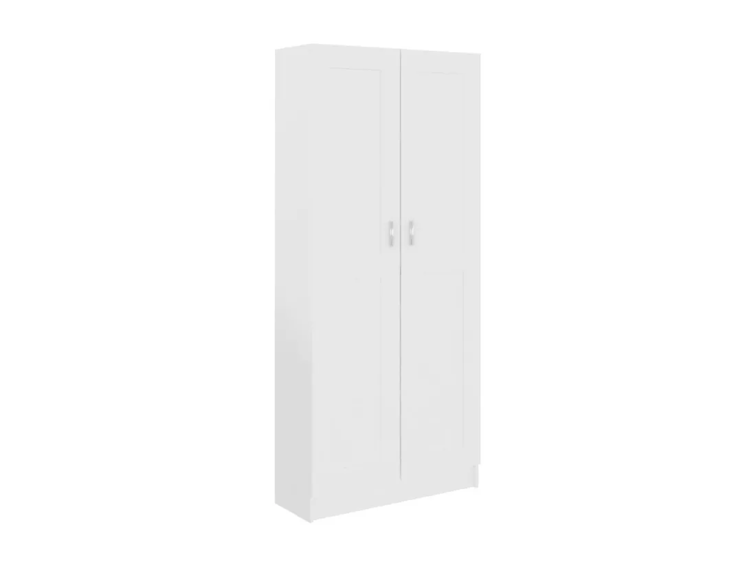 Bibliothèque Blanc 82,5x30,5x185,5 cm Bois d'ingénierie