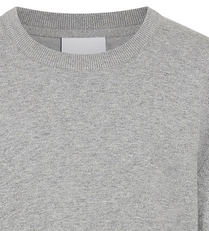 Grønt Bluse - GrCarl - Strik - Grey Melange