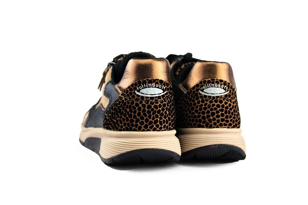 Gabor Rolling Soft Sneaker Nut Black Bronce