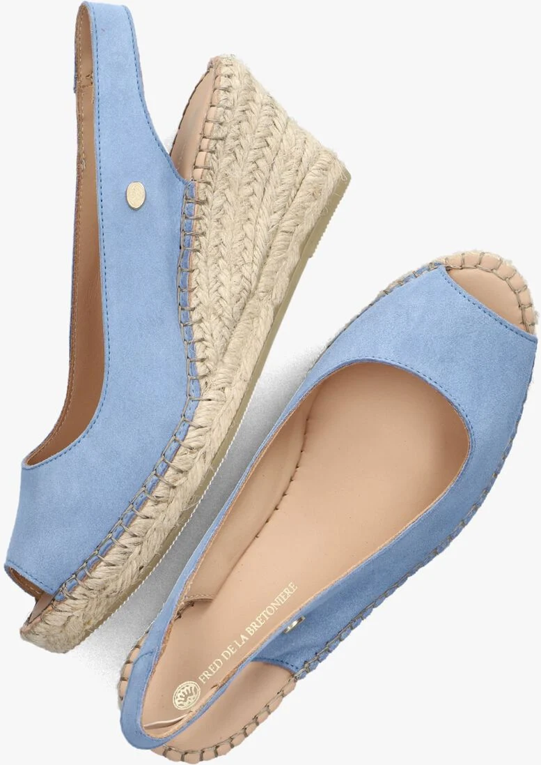 FRED DE LA BRETONIERE blauwe fred de la bretoniere espadrilles clare beau