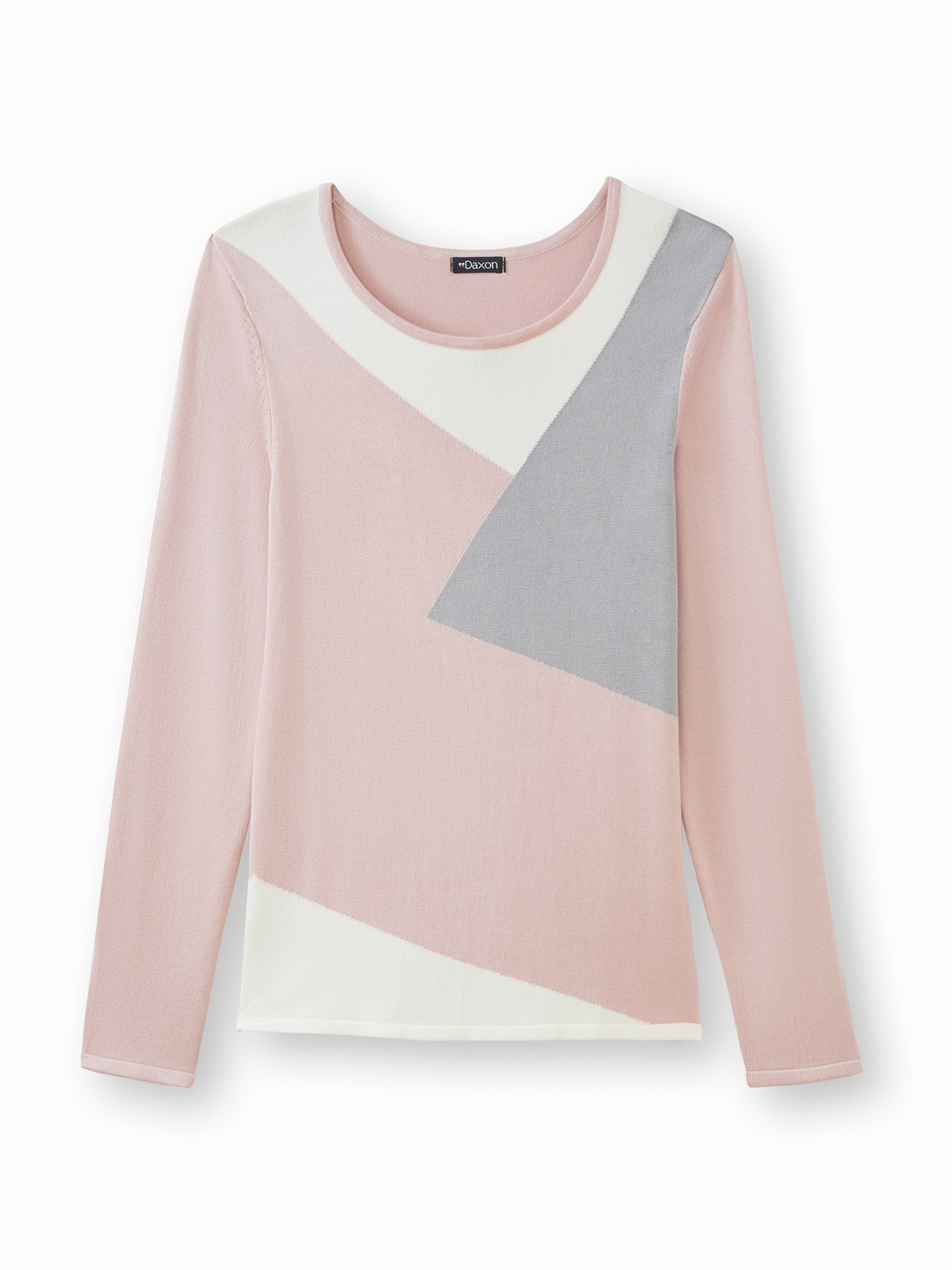 Pull en maille jersey intarsia