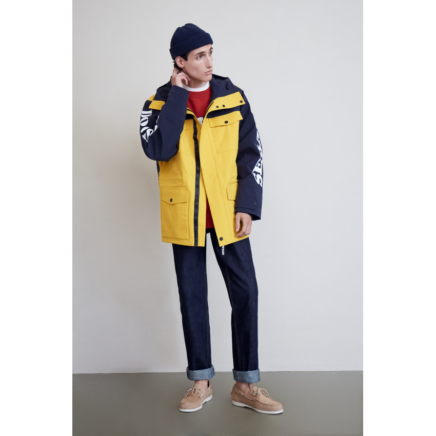 DIAZ NAVY YELLOW-Parka bleue et jaune Sebago pour Homme