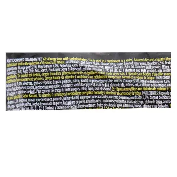 Barra energética Isostar Energy Sport sabor banana, 3 unidades
