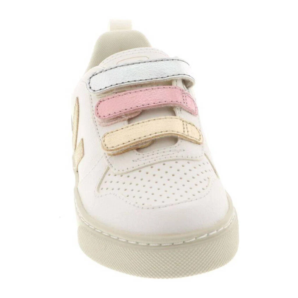 Veja leren sneakers wit/goud/roze