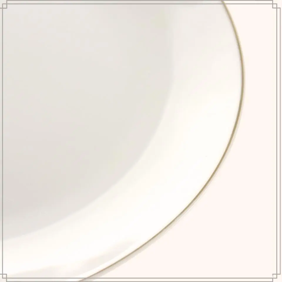 OTIX Ontbijtborden Dessert Gebaksbordjes Borden Set van 6 Stuks 20cm Wit met