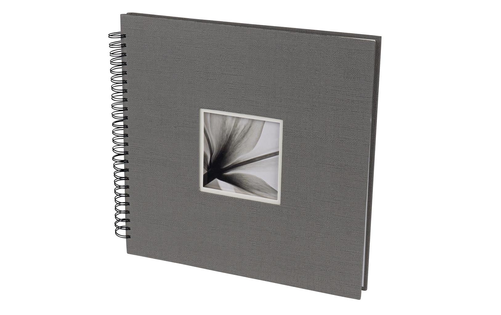 Fotoalbum Unitex Spiralalbum 34 x 34 cm, GrauFotobuch für schöne Fotos und unvergessliche Erinnerungen