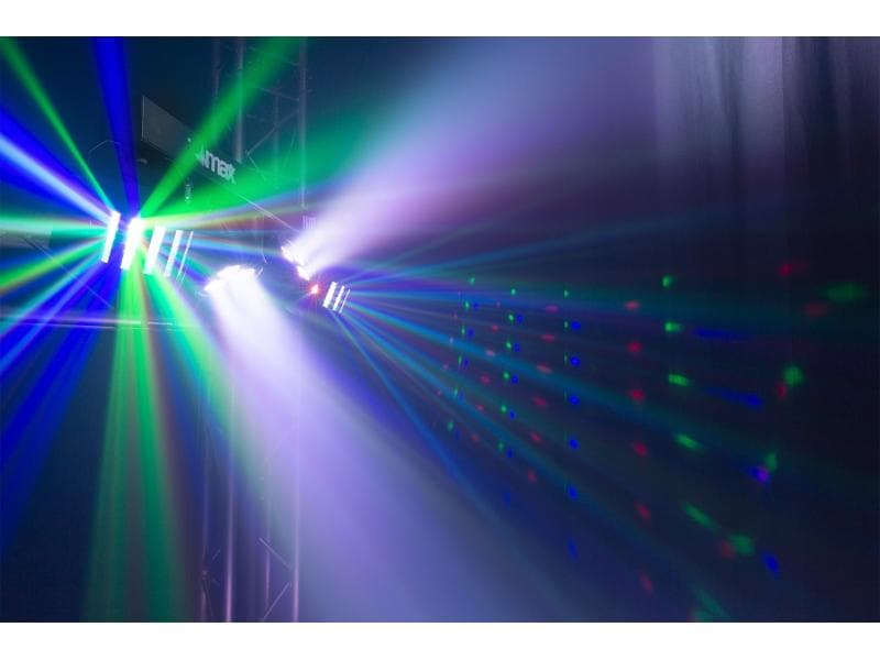 MAX Lichtset PartyBar 12 Bar mit 2x PAR-Strobe und 2x Derby