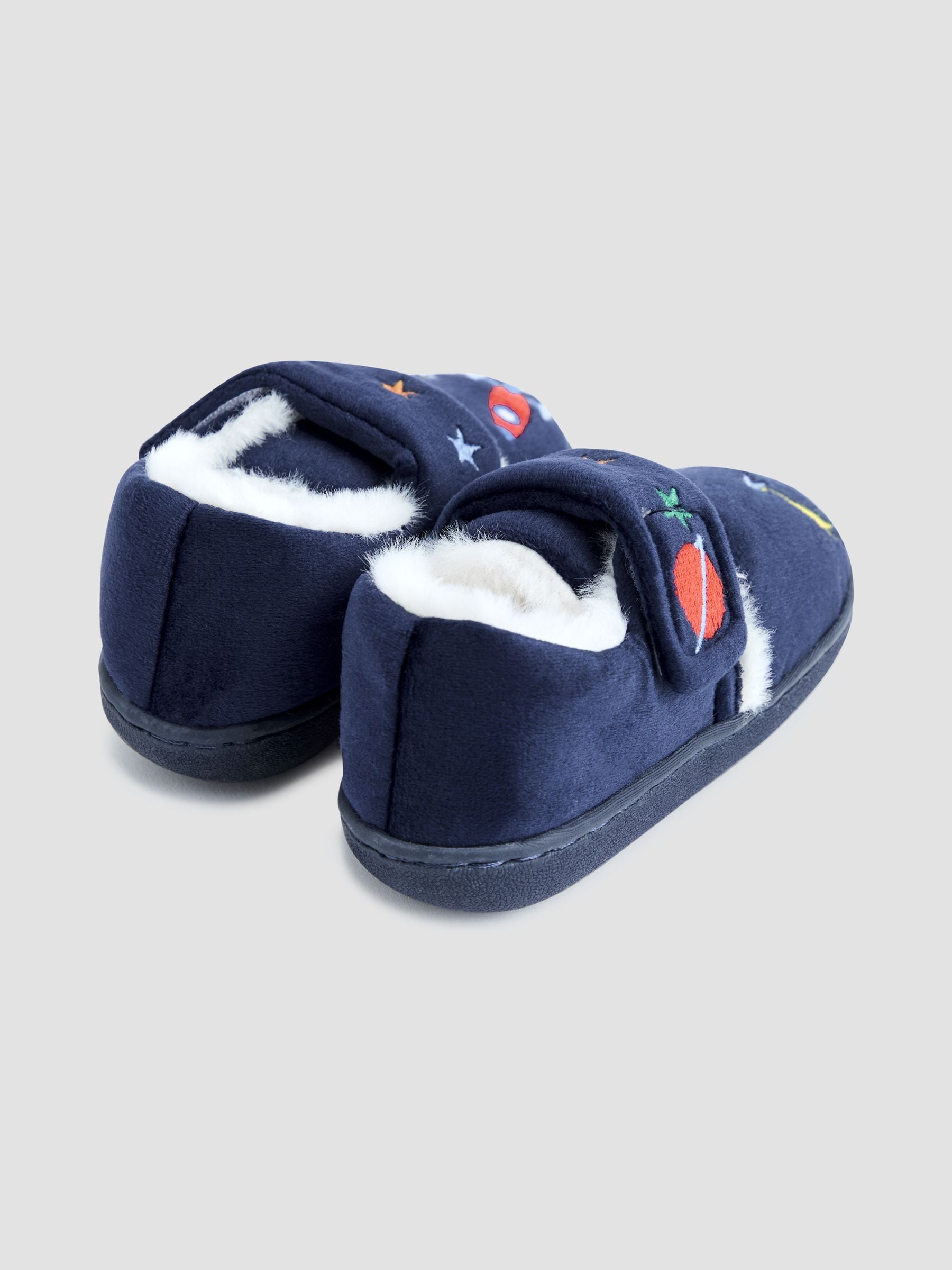 Marineblauw met raket - JoJo Maman Bébé Slipper Shoe