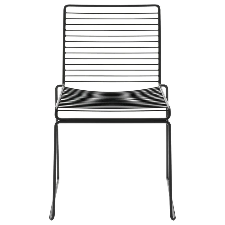 HAY - Hee Dining Chair, asphalt grau (4er-Set)