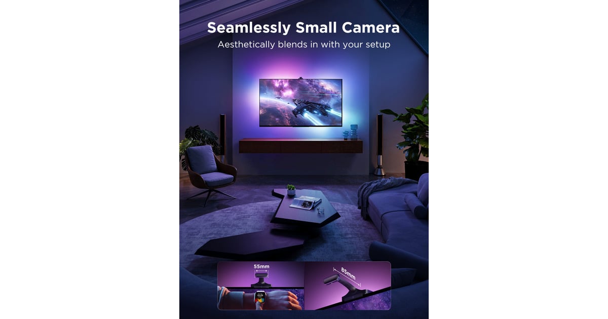 GoveeTV Backlight 3 Pro (voor 55-65 inch TVs) ledverlichting  (Bluetooth, WiFi 2.4GHz)
