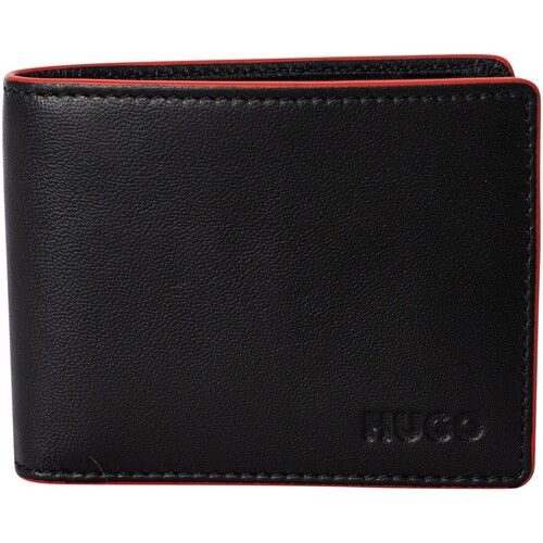 BOSS - Cartera De Cuero Del Metro Negro