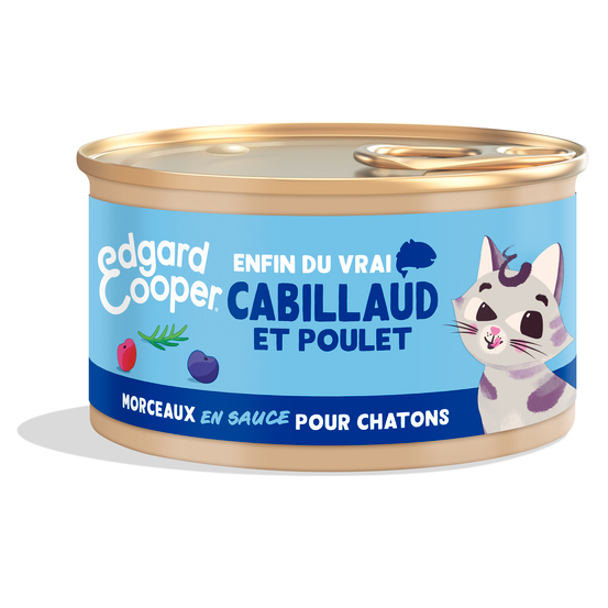 Morceaux en sauce canard/poulet pour chaton 85g