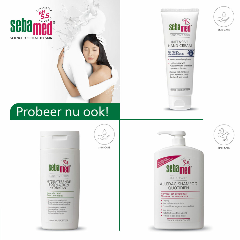 3x Sebamed Alle Dag Shampoo Pomp1000 ml