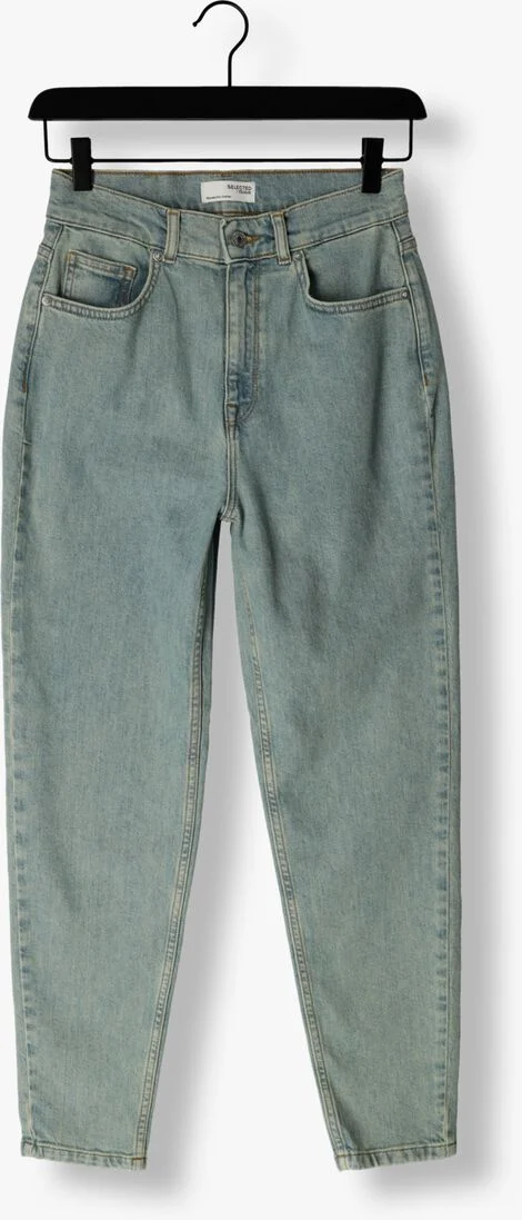 SELECTED FEMME blauwe selected femme mom jeans slfgrace felina hw mom greencast jeans