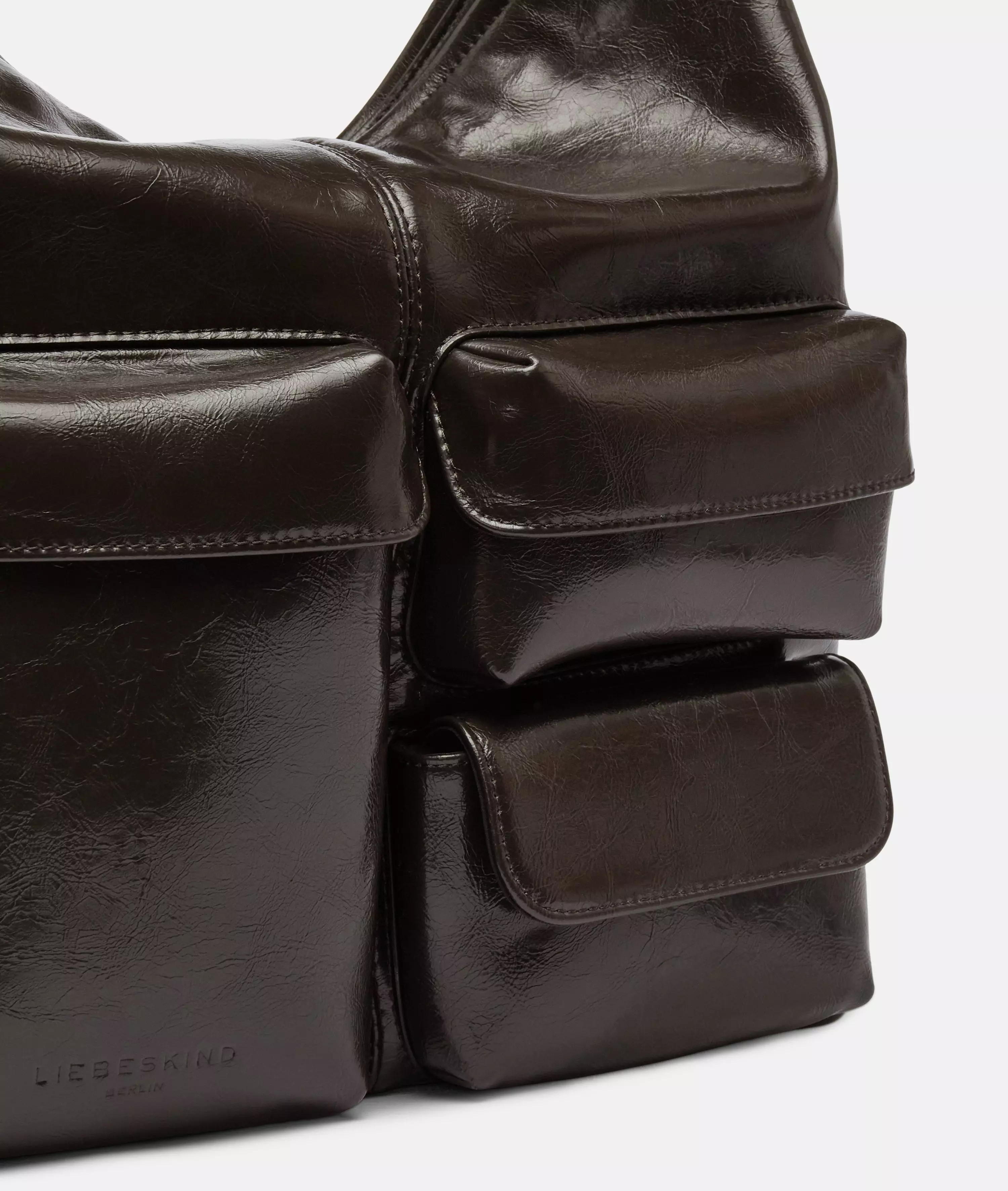 Archive LK 204 Hobo M Spacious shoulder bag in patent leather look with glossy finish