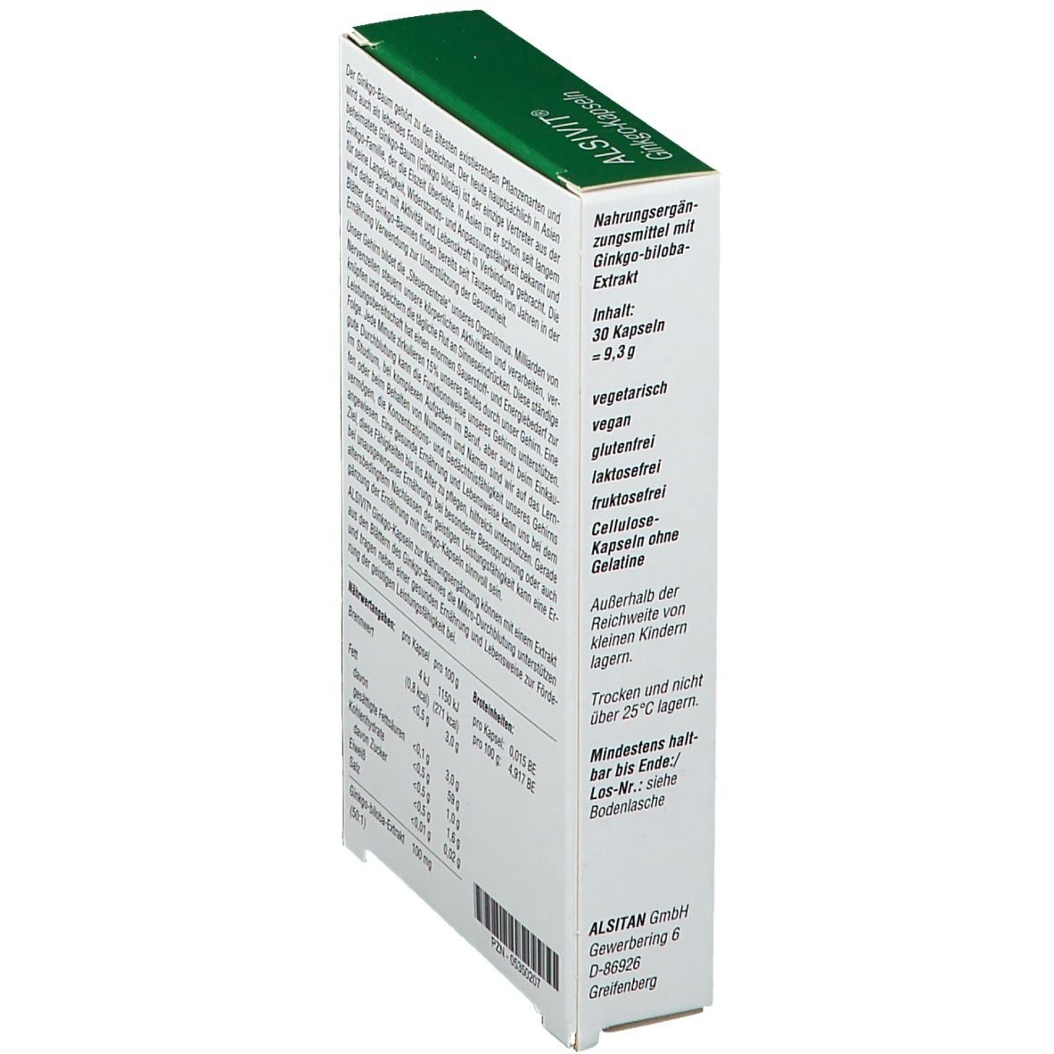 ALSIVIT® Ginkgo-Kapseln