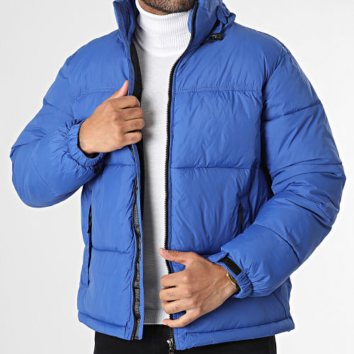Doudoune Capuche Bleu Roi