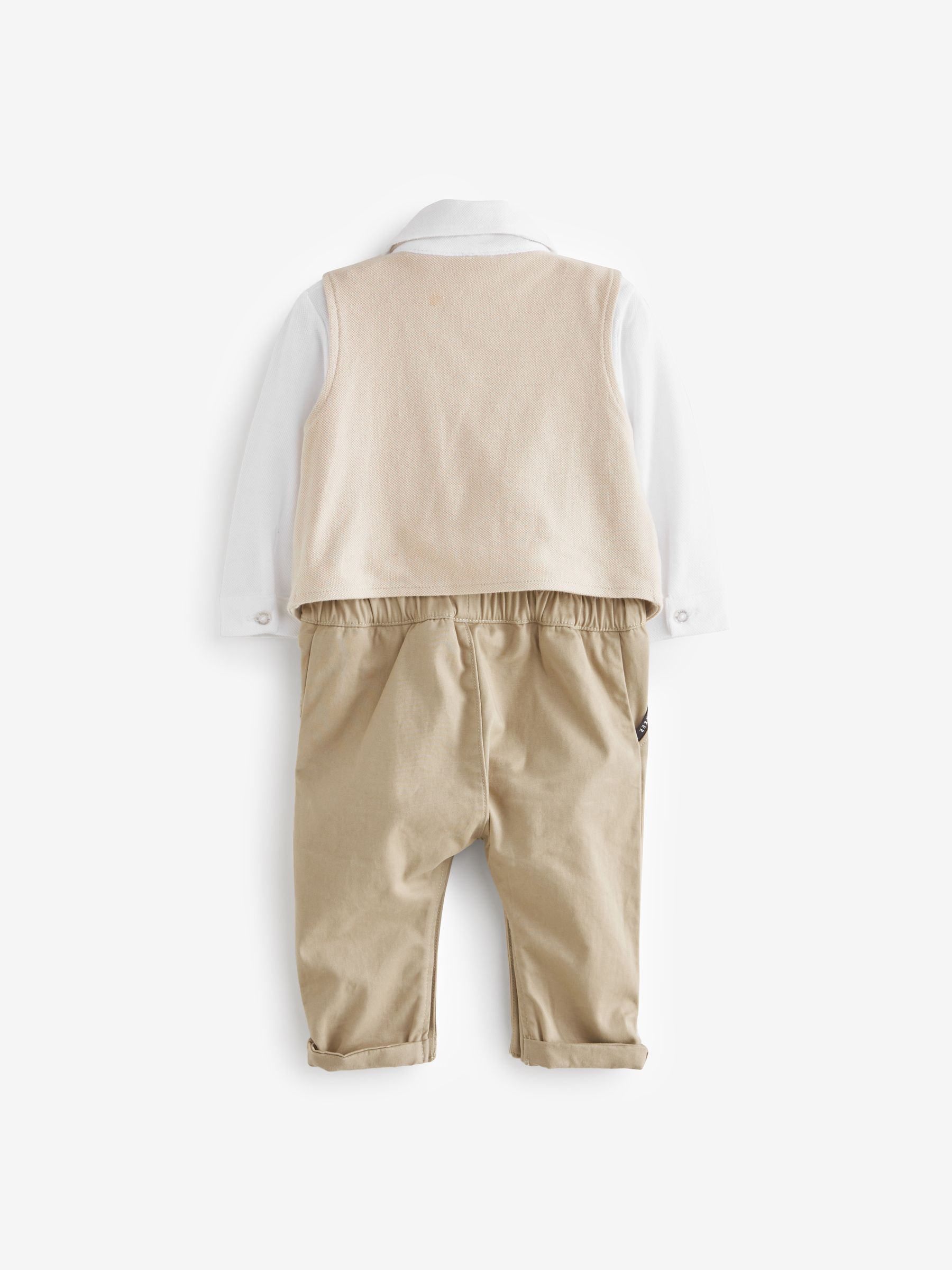 Baker By Ted Baker blauw modieus tweedelig lijkend rompertje