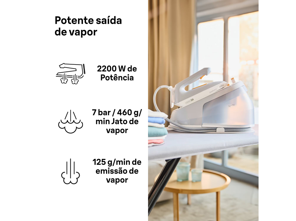 FERRO COM CALDEIRA BRAUN IS3231GY 2400W 1.8 L