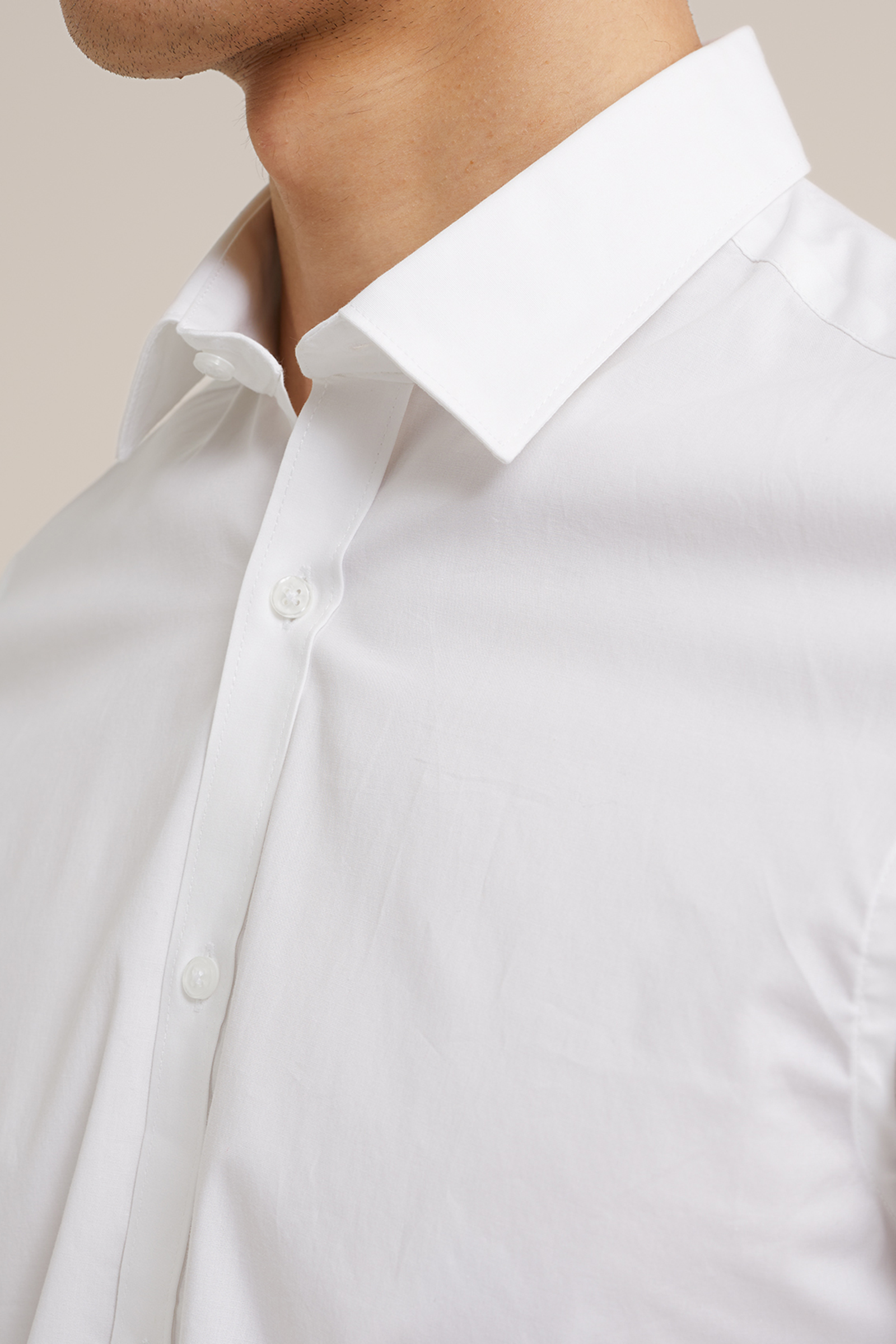 tall fit overhemd met stretch WE Fashion Wit