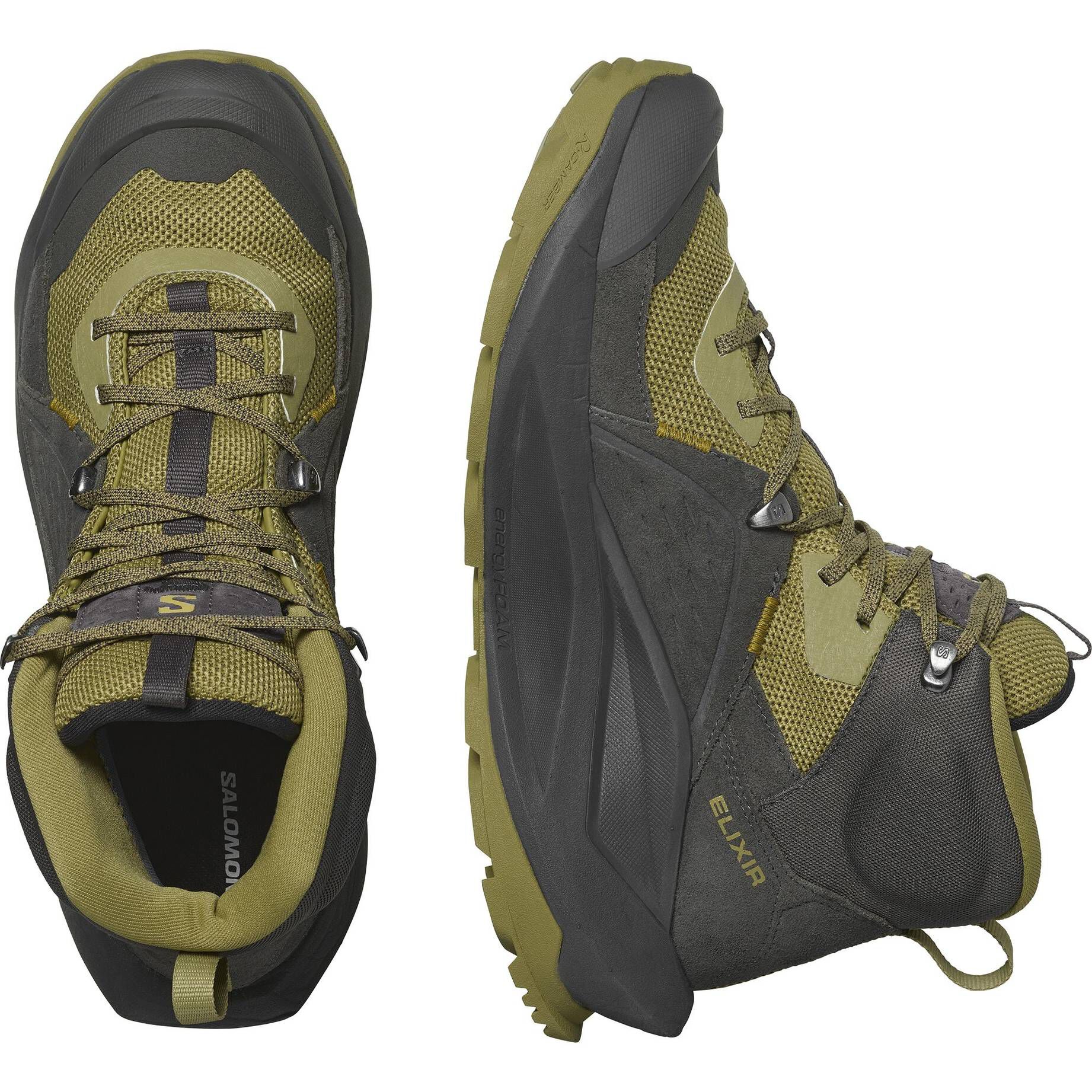 Salomon| Herren Wanderschuhe ELIXIR MID GTX wasserdicht mit Leder