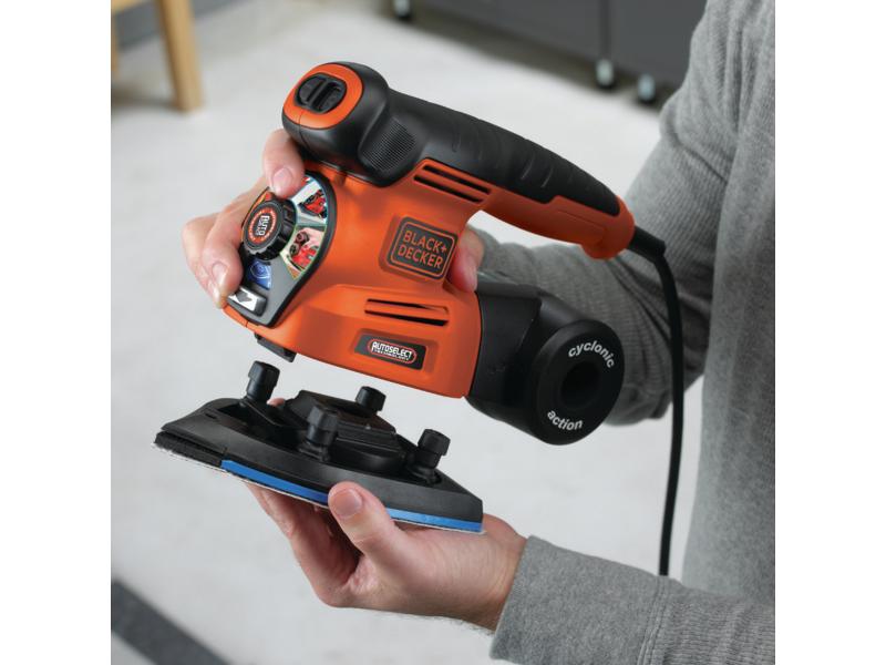 BLACK DECKER Multischleifer Autoselect 4 in 1 Multischleifer mit vier Funktionen