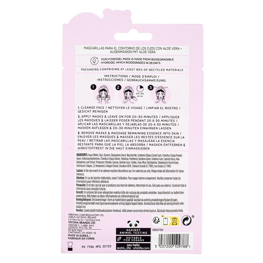 Oh K! Aloe & Collagen Eye Mask