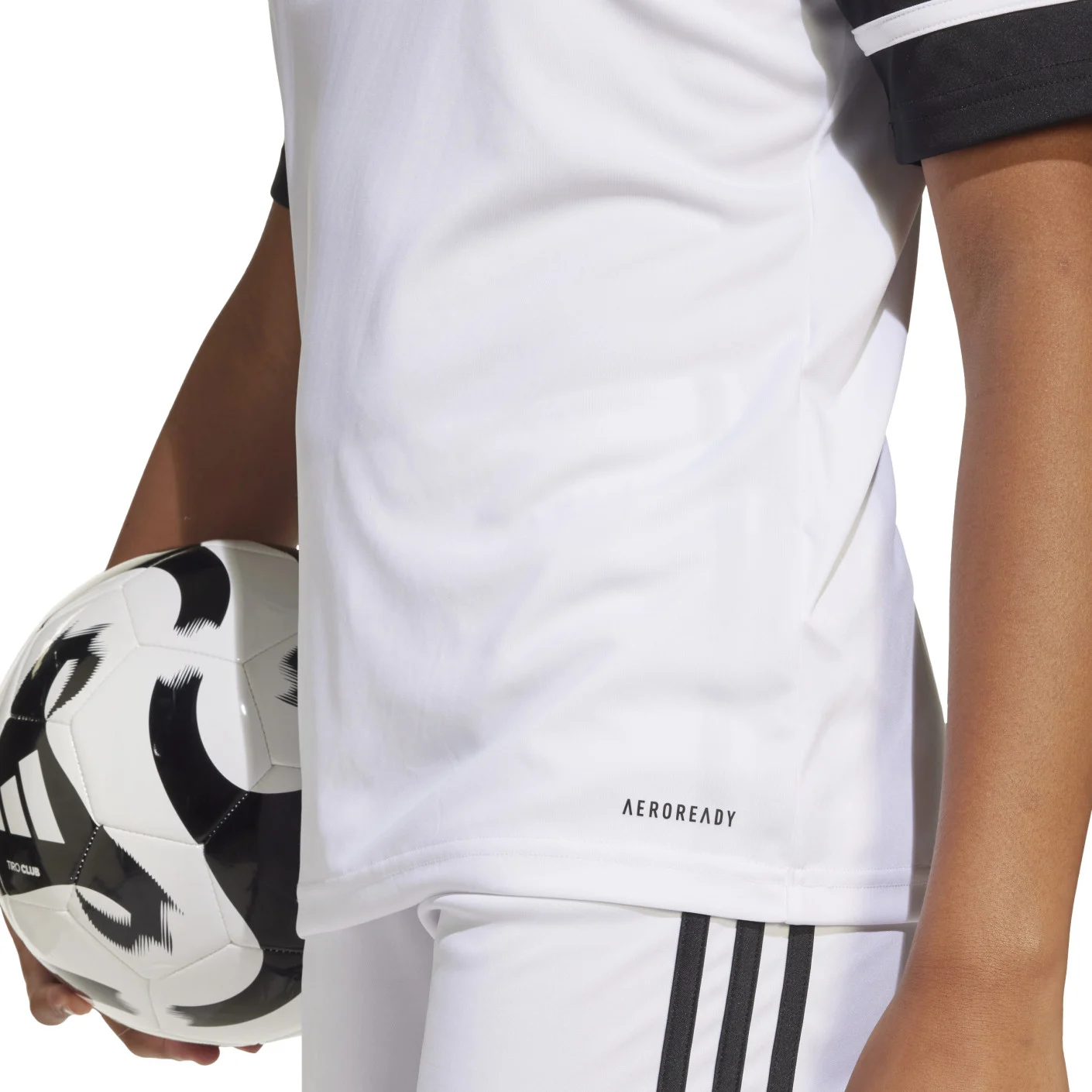Adidas Squadra 25 Voetbalshirt Kids Wit Zwart