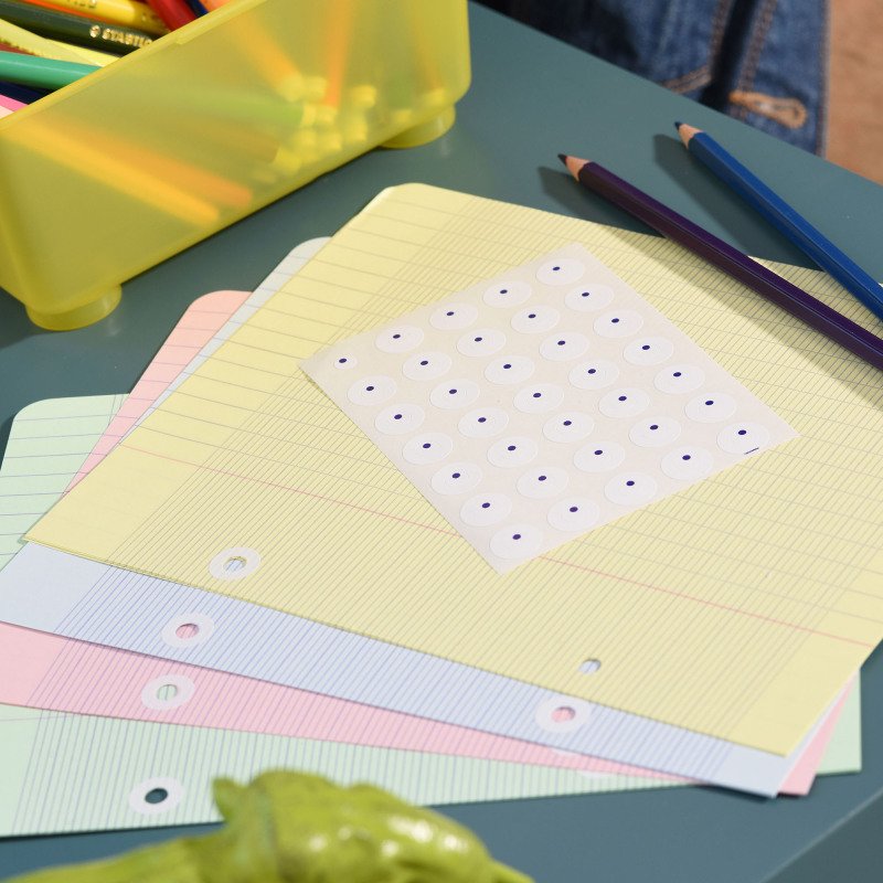 Oeillet de renfort Avery transparents diamètre 13 mm - Boite de 200