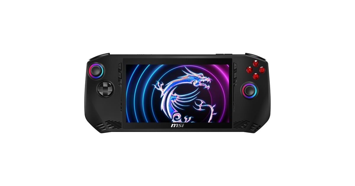 MSIClaw (A1M-032NL) handheld game console  (Zwart, 16 GB | 1 TB SSD | Wi-Fi 7 | BT | Win 11 | 120 Hz)