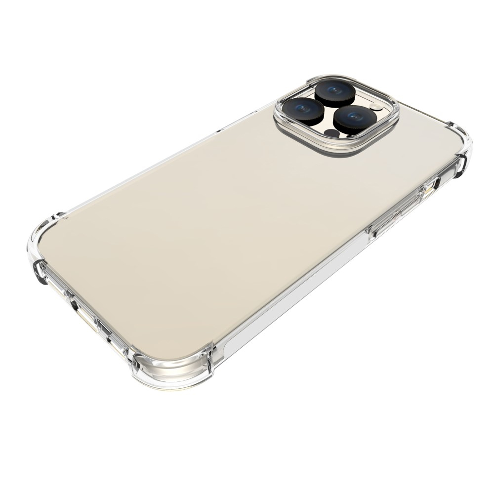 iPhone 15 Pro Gummi Hülle Case Slim Design mit Air Cushion Fallschutz - Transparent
