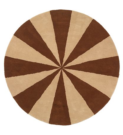 ferm Living Gulvt?ppe - Uld - ?: 130 cm - Brick/Hvid