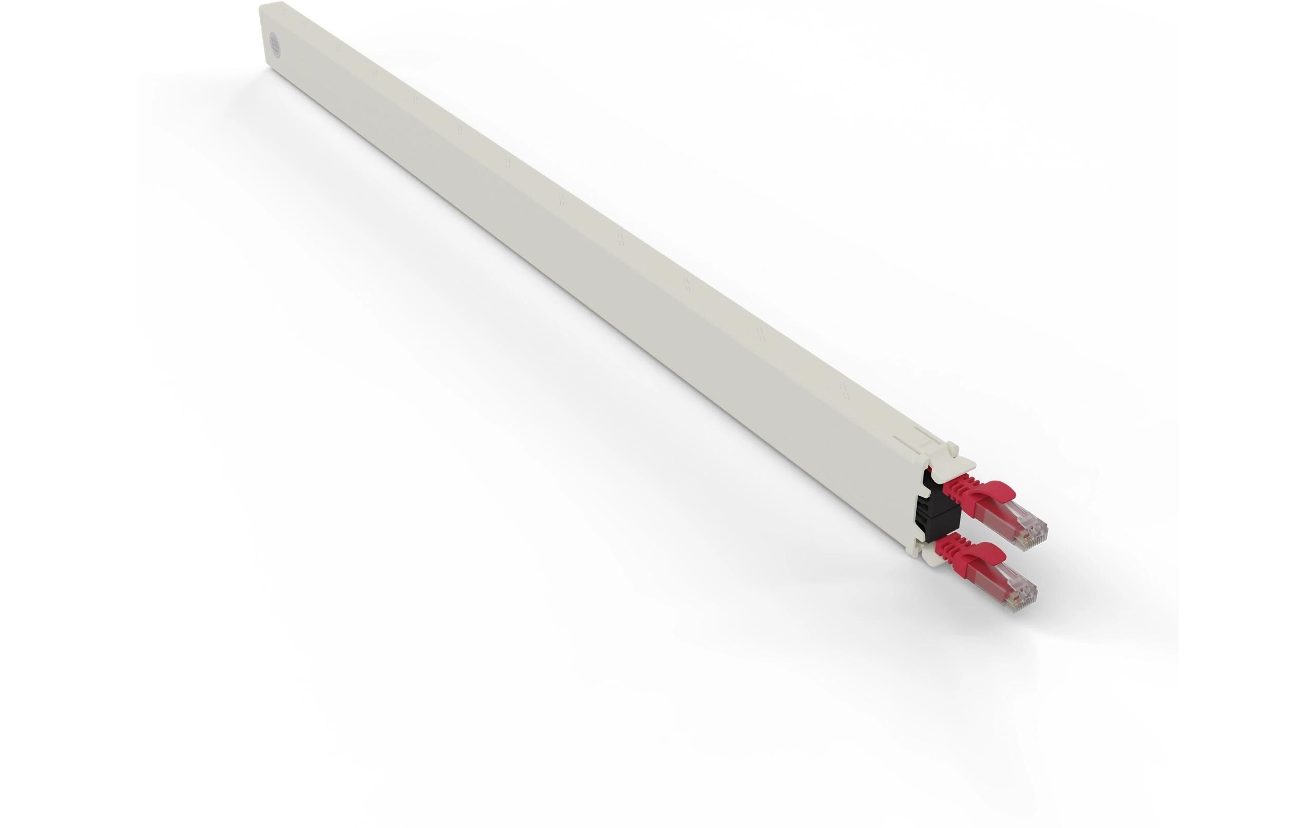 patchbox.one / Cassette / 30RU / Cat 6A, UTP, 1.8 m, RotAll-in-One Lösung für Ordnung im Netzwerkschrank