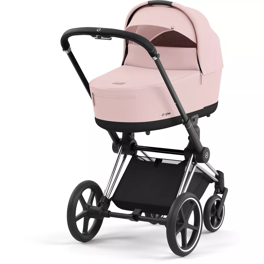 cybex PLATINUM Kombikinderwagen New Priam Chrome Black Peach Pink