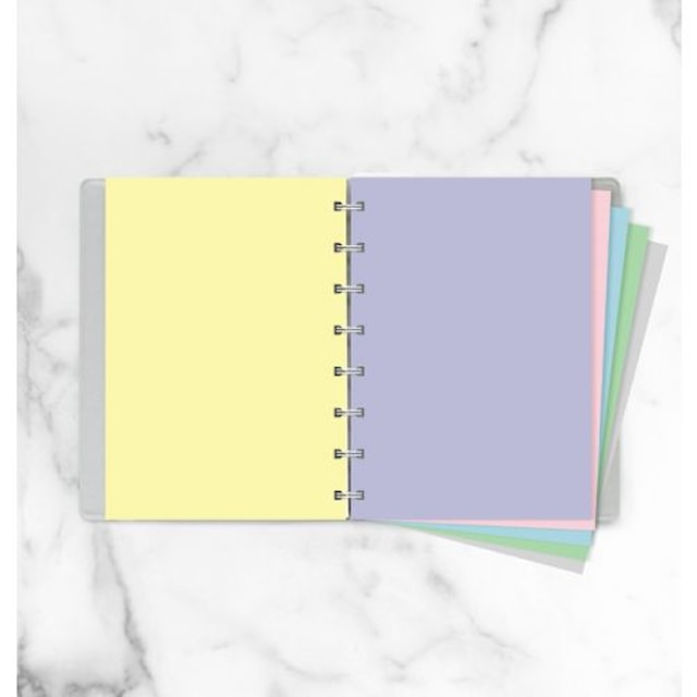 Notatbok A5 ulinjert pastell Filofax