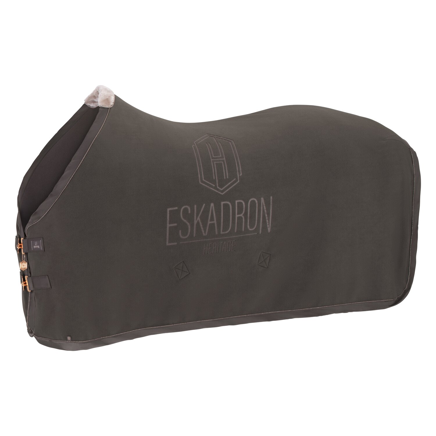 ESKADRON Heritage Abschwitzdecke Fleece Stamped  - basalt grey